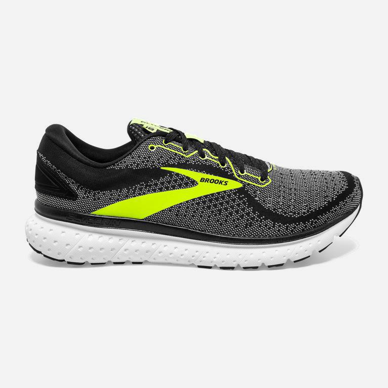 Brooks Glycerin 18 Israel - Men's Road Running Shoes - Grey/GreenYellow/Cherry Tomato/Samba/Black (2